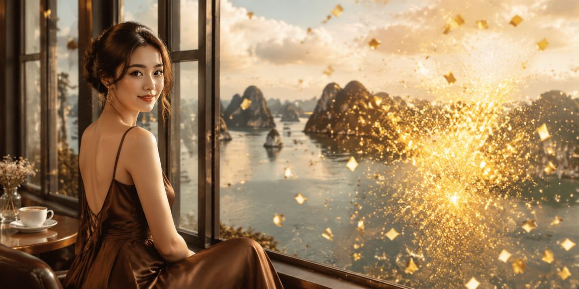 Người dùng VIP trên vịnh Hạ Long nhận thưởng đặc biệt và thư giãn bên cà phê sáng